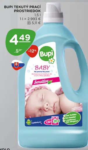 Bupi Baby tekutý prací prostriedok
