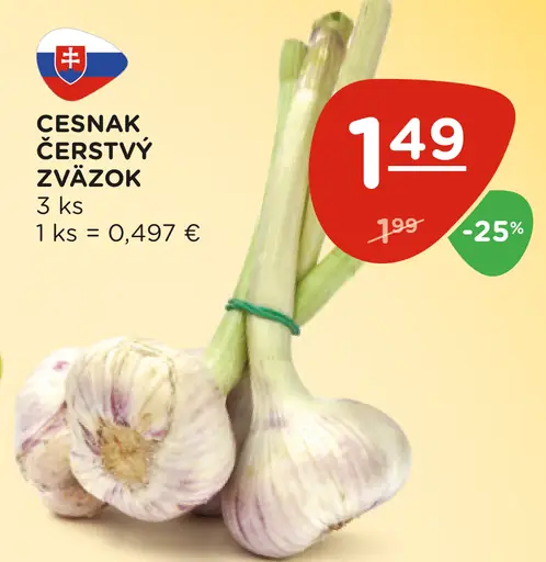 Cesnak čerstvý zväzok