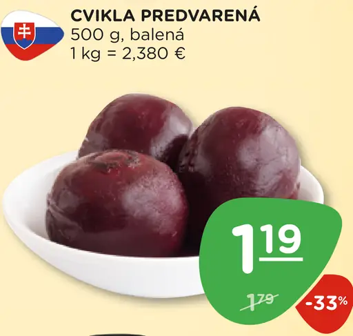 Cvikla predvarená
