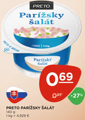 Preto parížsky šalát