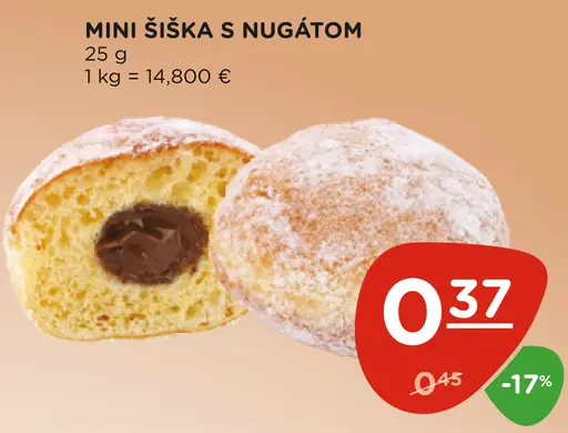 Mini šiška s nugátom