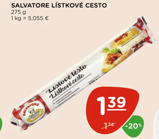 Salvaotore Lístkové cesto