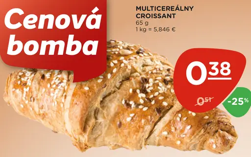 Multicereálny croissant