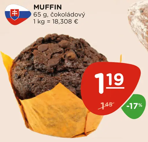 Muffin s čokoládou