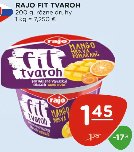 Rajo Fit tvaroh