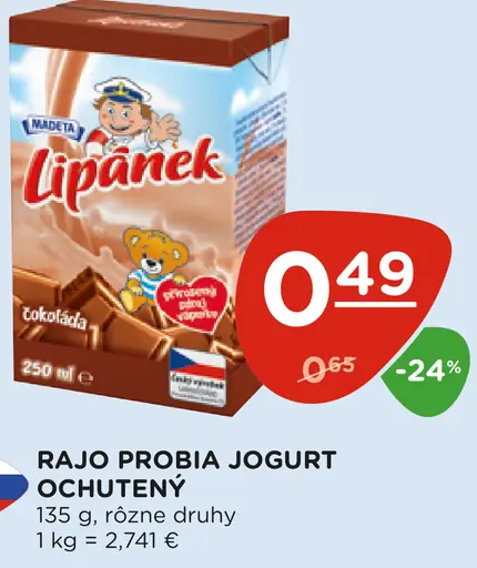 Madeta Lipánek trvanlivé mlieko ochutené