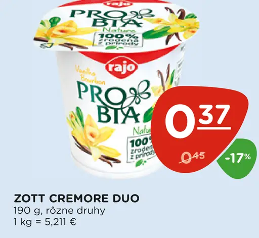 Zott Cremore Duo