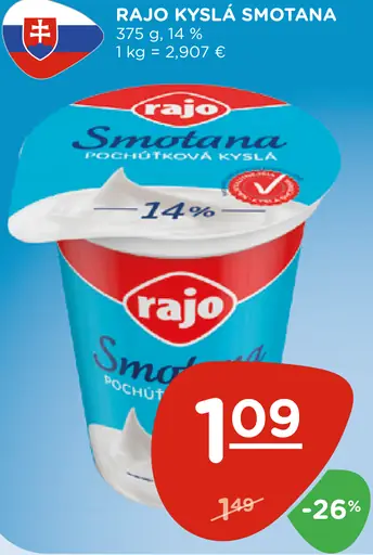 Rajo Kyslá smotana