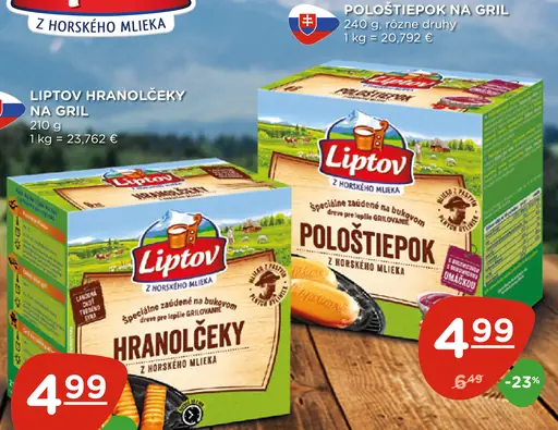 Liptov hranolčeky na gril