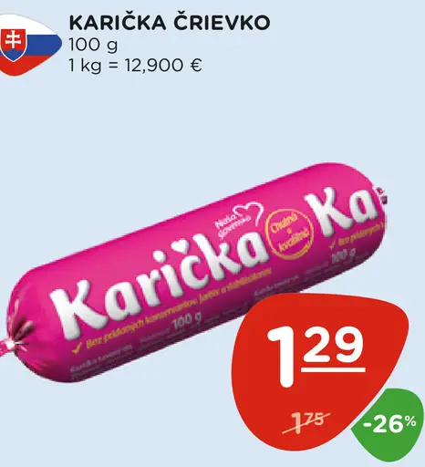 Karička črievko