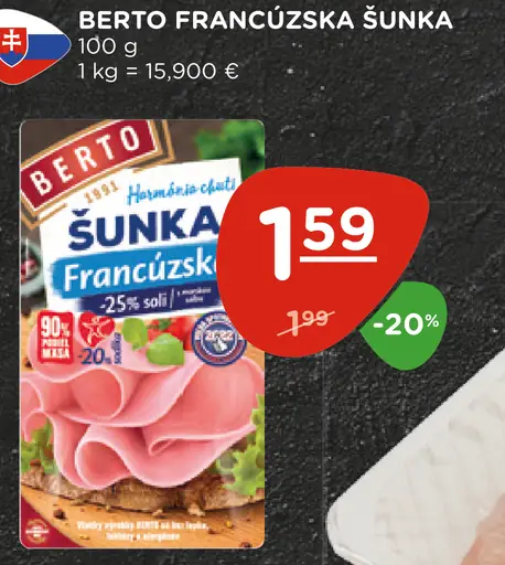 Berto francúzska šunka
