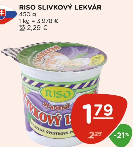 Riso slivkový lekvár