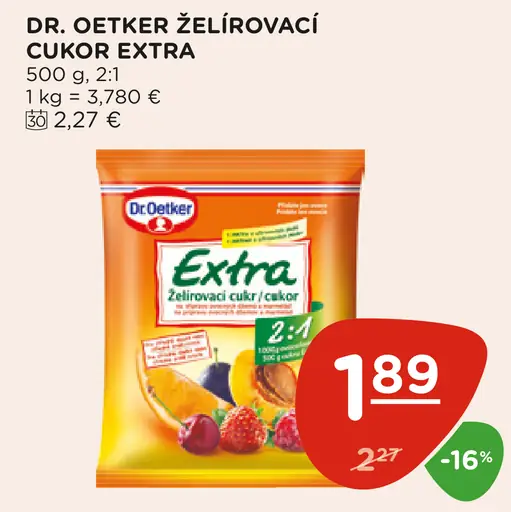 Dr. Oetker Extra želírovací cukor