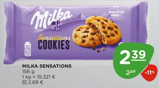 MILKA SENSATIONS COOKIES