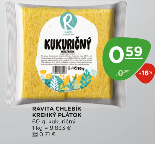 Ravita chlebík kukuričný
