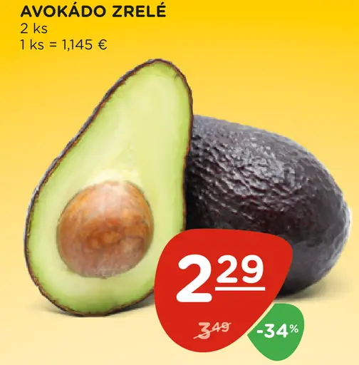 Avokádo zrelé