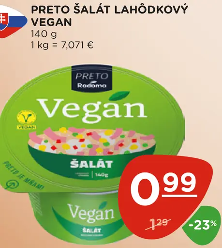 Preto šalát lahôdkový vegan