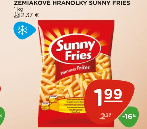 Zemiakové hranolky Sunny Fries