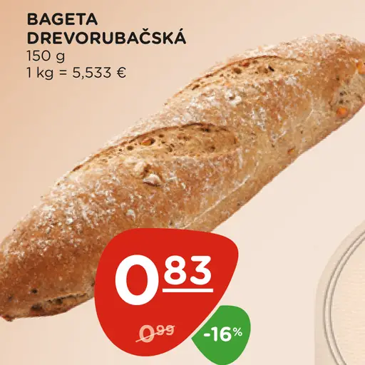 Bageta drevorubačská stredná