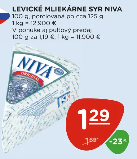 Levicek Mliekárne Syr Niva