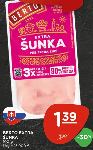 Berto šunka extra