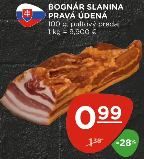 Bognár slanina pravá údená