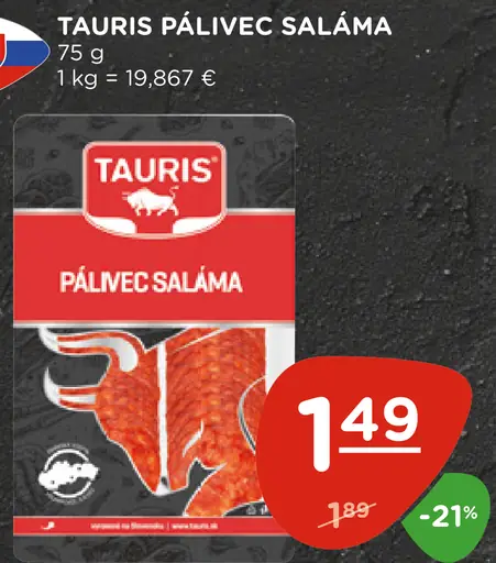 Tauris pálivé saláma