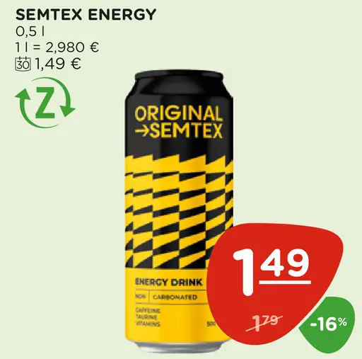 Semtex Energy plechovka