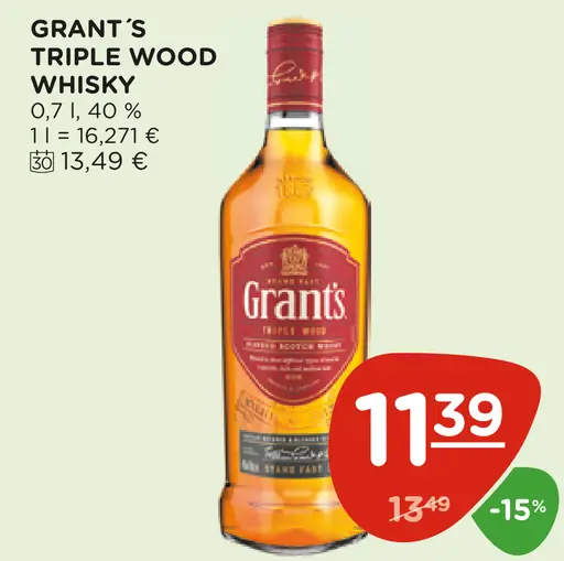 Grant's Triple Wood Whisky