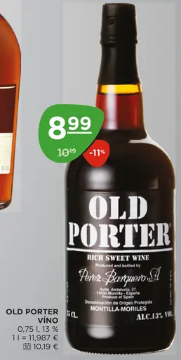 Old Porter víno
