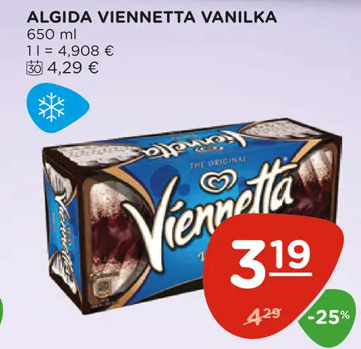 Algida Viennetta vanilka
