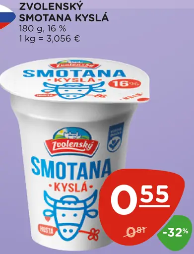 Zvolenský Smotana kyslá