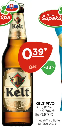 Kelt pivo plechovka