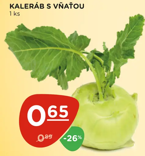 Kaleráb s vňaťou