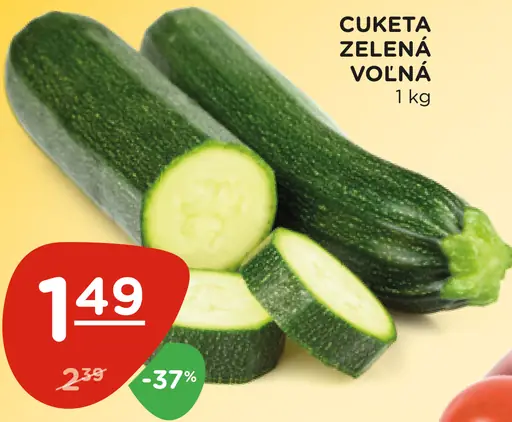 Cuketa zelená voľná