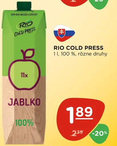 Rio Cold Press Jablko 100%
