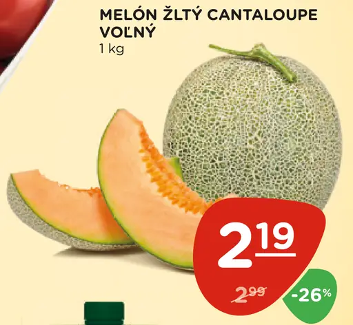 Melón žltý Cantaloupe voľný