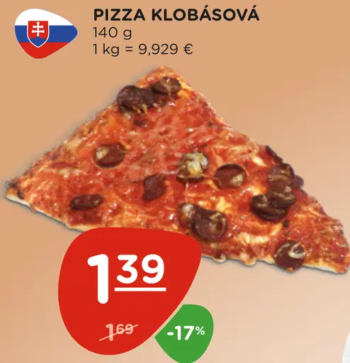 Pizza klobásová