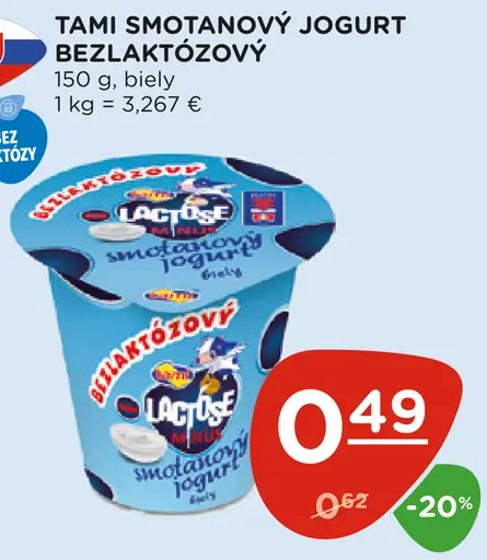 Tami Smotanový jogurt bezlaktózový