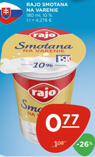 Rajo Smotana na varenie