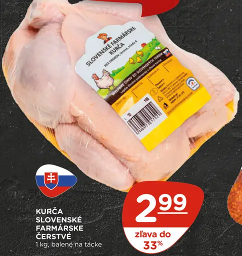Kurča slovenské farmárske čerstvé