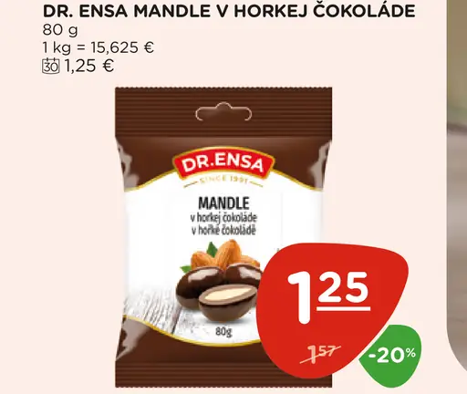 Dr. Ensa mandle v horkej čokoláde