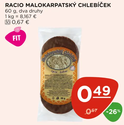 Racio malokarpatský chlebíček