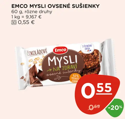 Emco Mysli ovsené sušienky