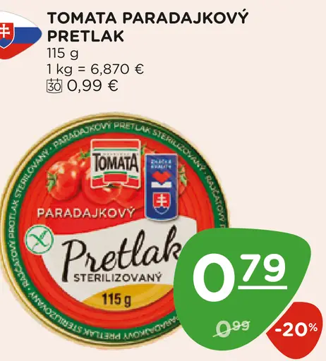 TOMATA Paradajkový pretlak