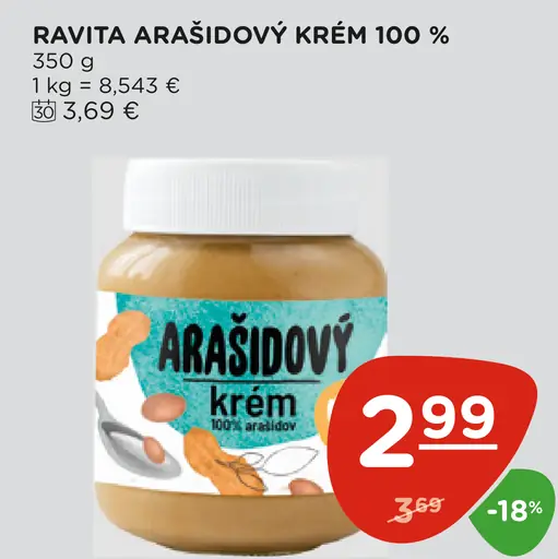 Ravita arašidový krém