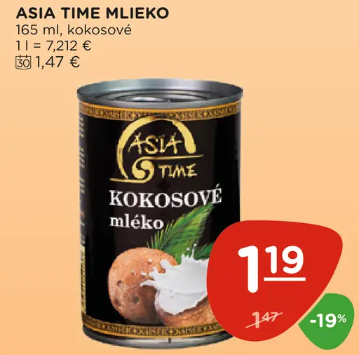 Asia Time Mlieko