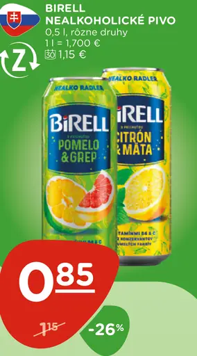 Birell Svetlé nealkoholické pivo