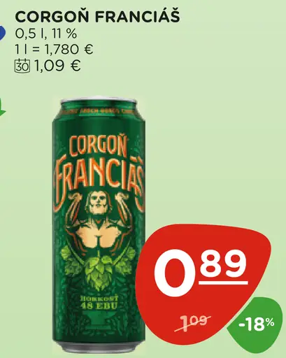 Corgoň Franciáč plechovka
