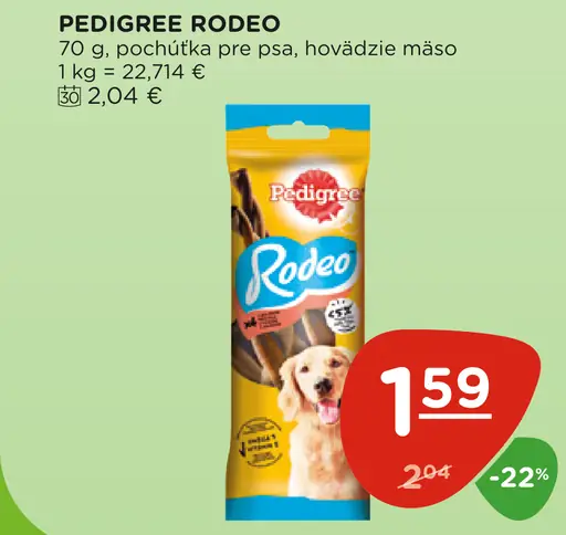 Pedigree Rodeo pochúťka pre psa